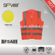 2015 nuevo equipo de seguridad de alta visibilidad de venta directa para chaleco reflectante de seguridad con bolsillo, EN ISO 20471
